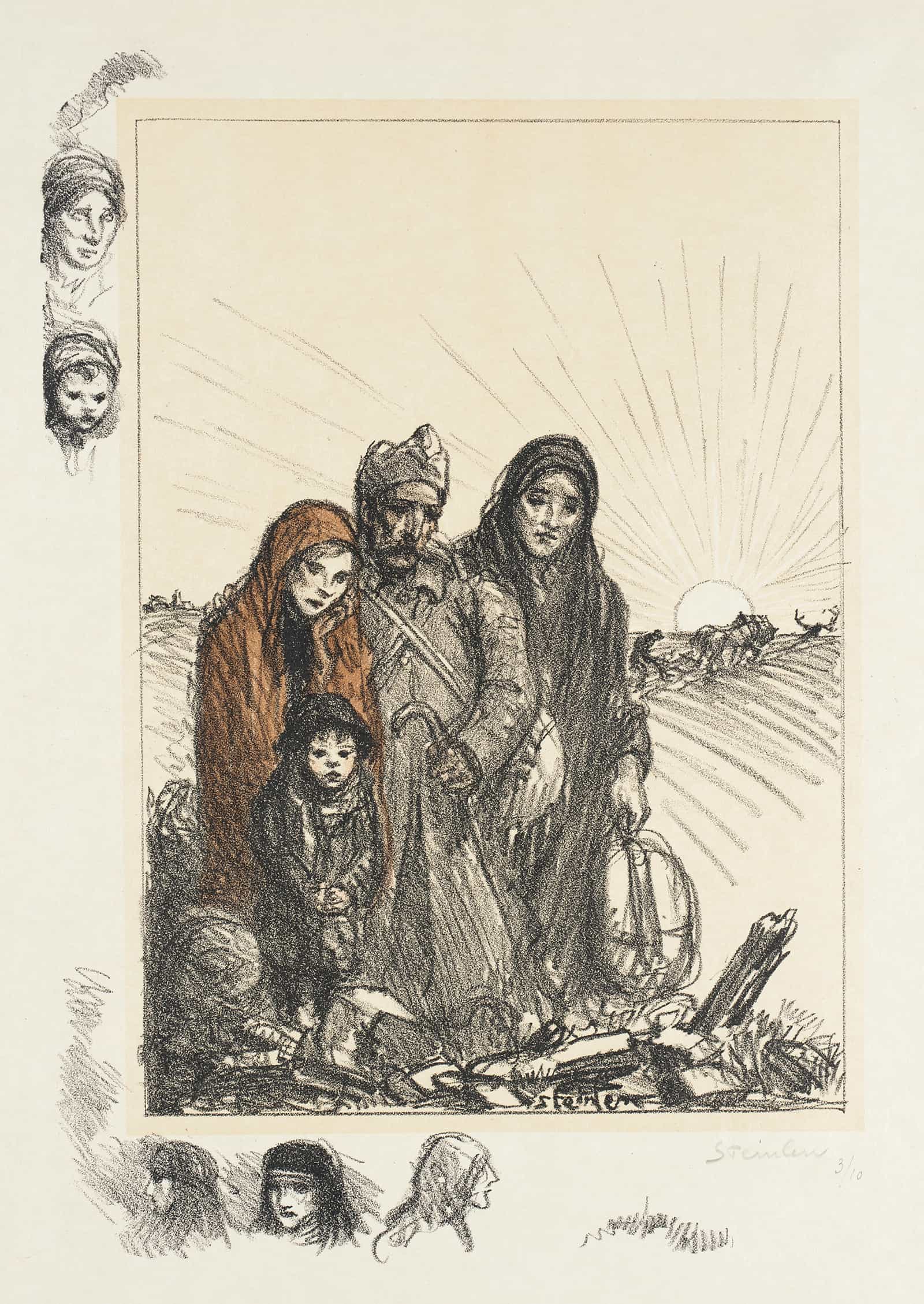Retour Au Foyer by Theophile Alexandre Steinlen