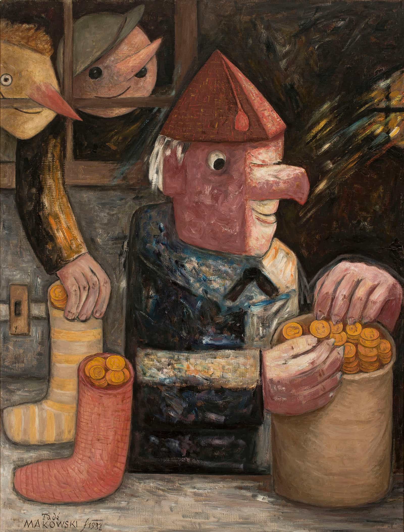 Return From School by Tadeusz Makowski