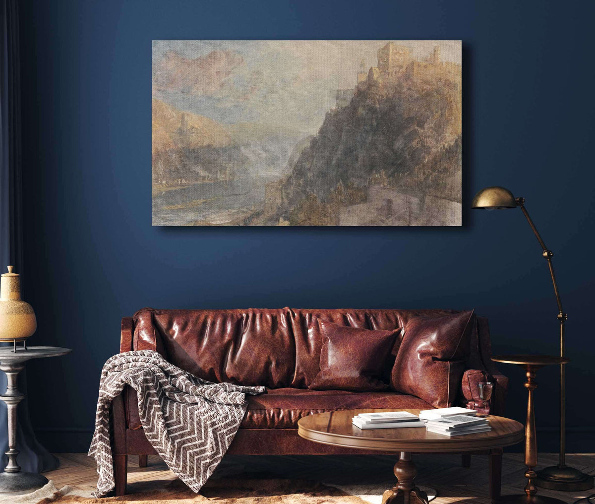 Rheinfels Looking To Katz And Gourhausen by Joseph Mallord William Turner