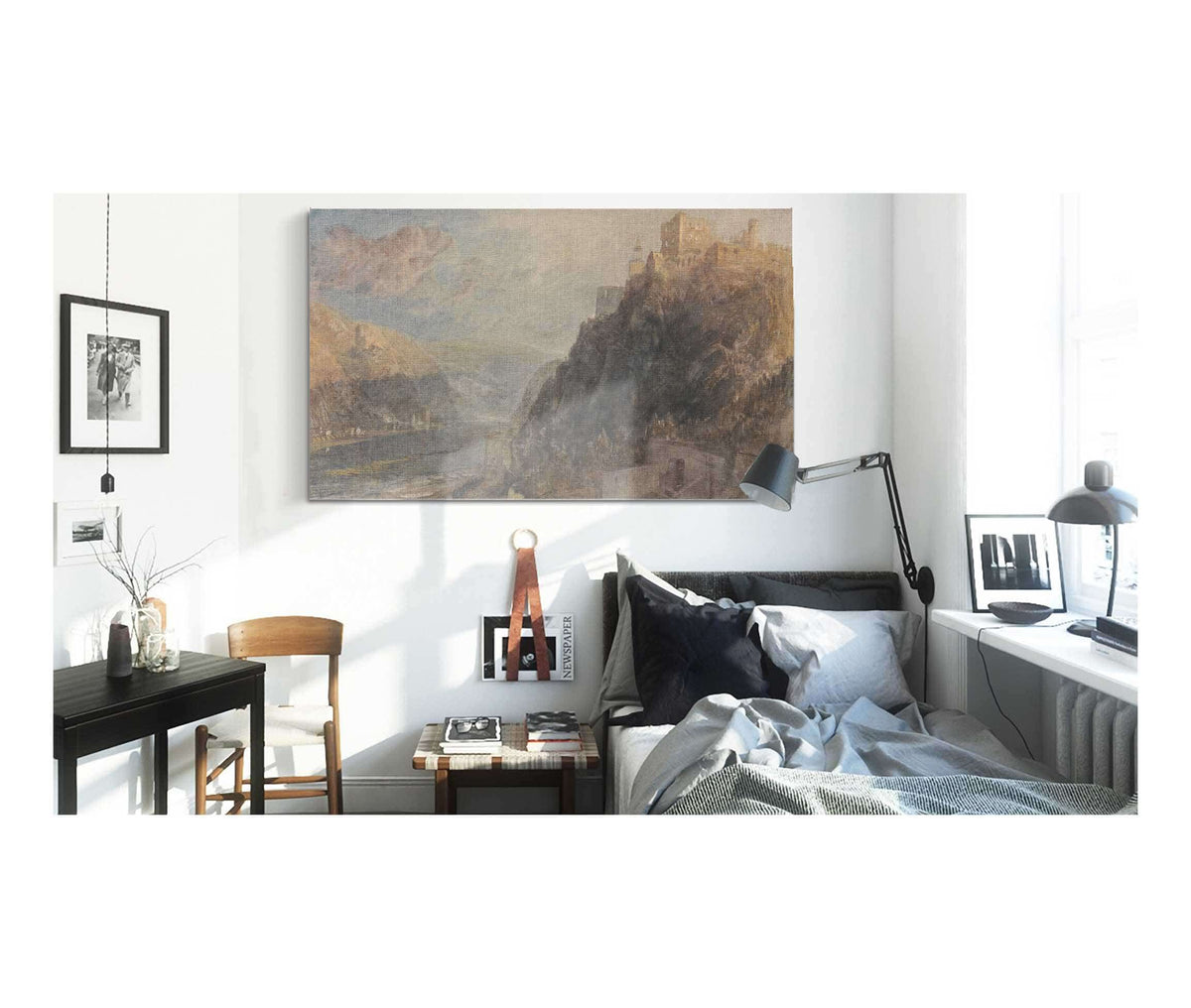 Rheinfels Looking To Katz And Gourhausen by Joseph Mallord William Turner