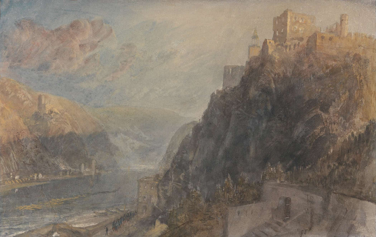 Rheinfels Looking To Katz And Gourhausen by Joseph Mallord William Turner
