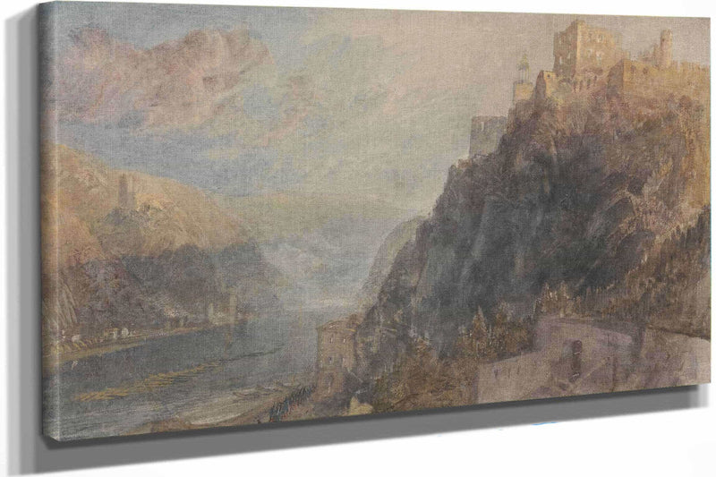 Rheinfels Looking To Katz And Gourhausen by Joseph Mallord William Turner