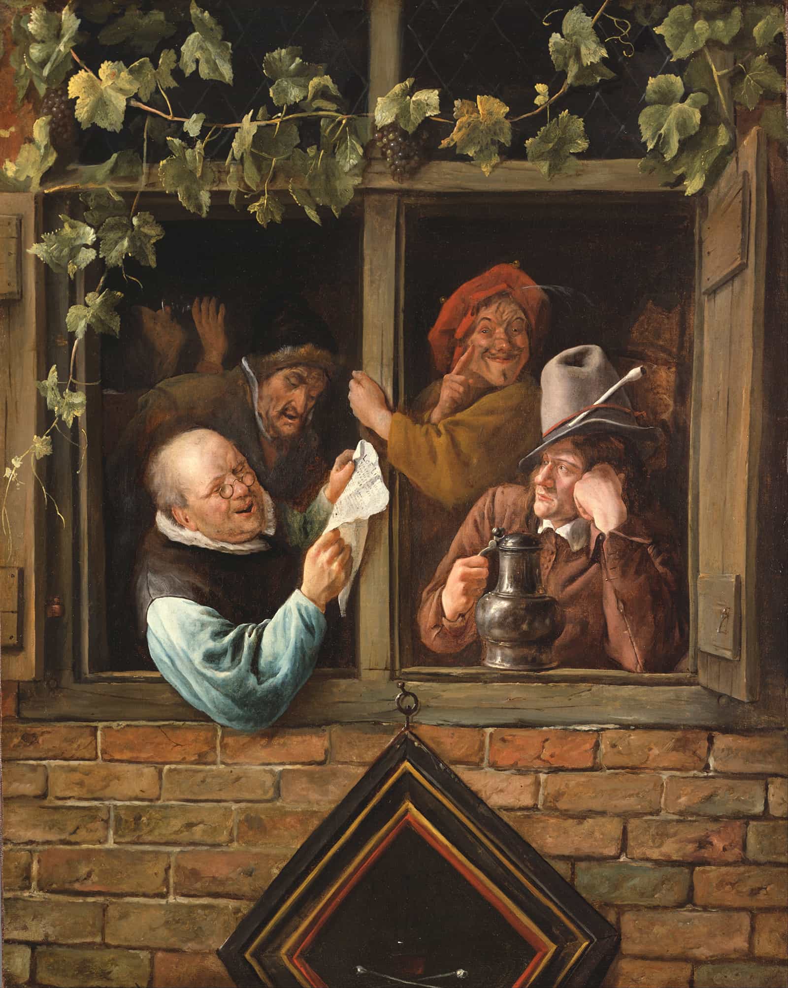Rhetoricians At A Window by Jan Steen