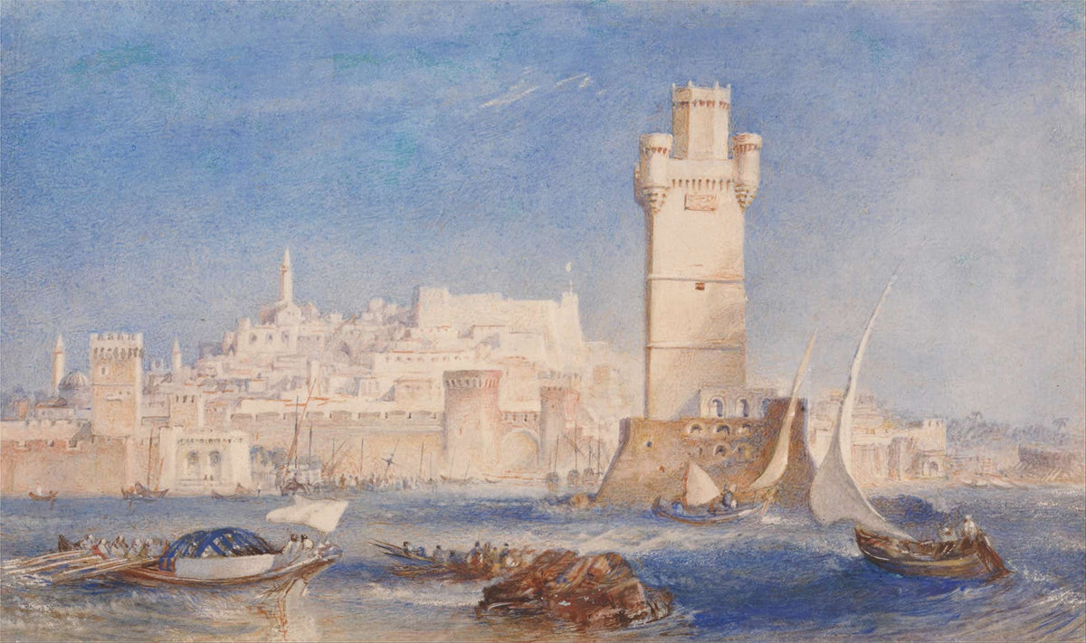 Rhodes Between And by Joseph Mallord William Turner