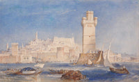 Rhodes Between And by Joseph Mallord William Turner