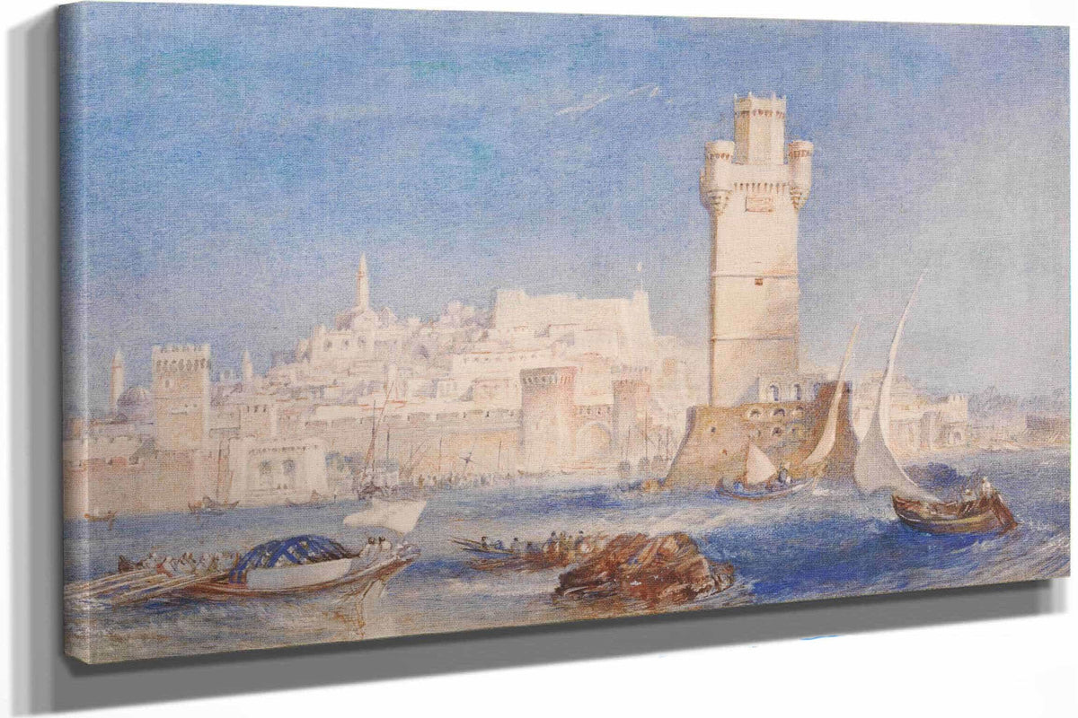 Rhodes Between And by Joseph Mallord William Turner