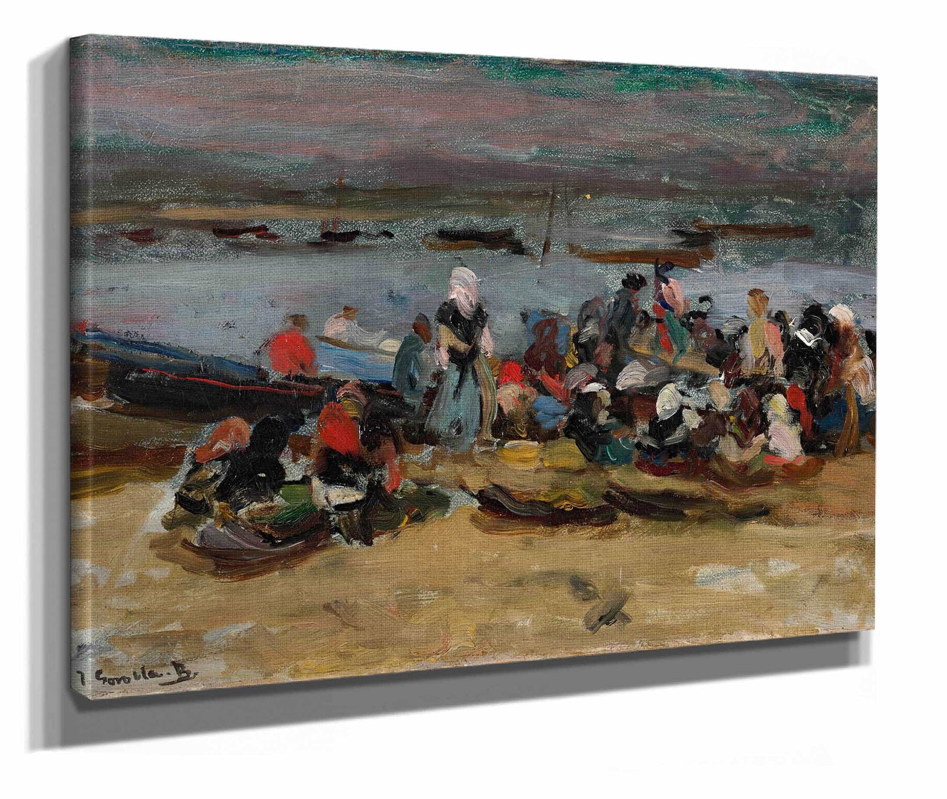 Ria De Asturias Las Carboneras At The Estuary Asturias by Joaquin Sorolla