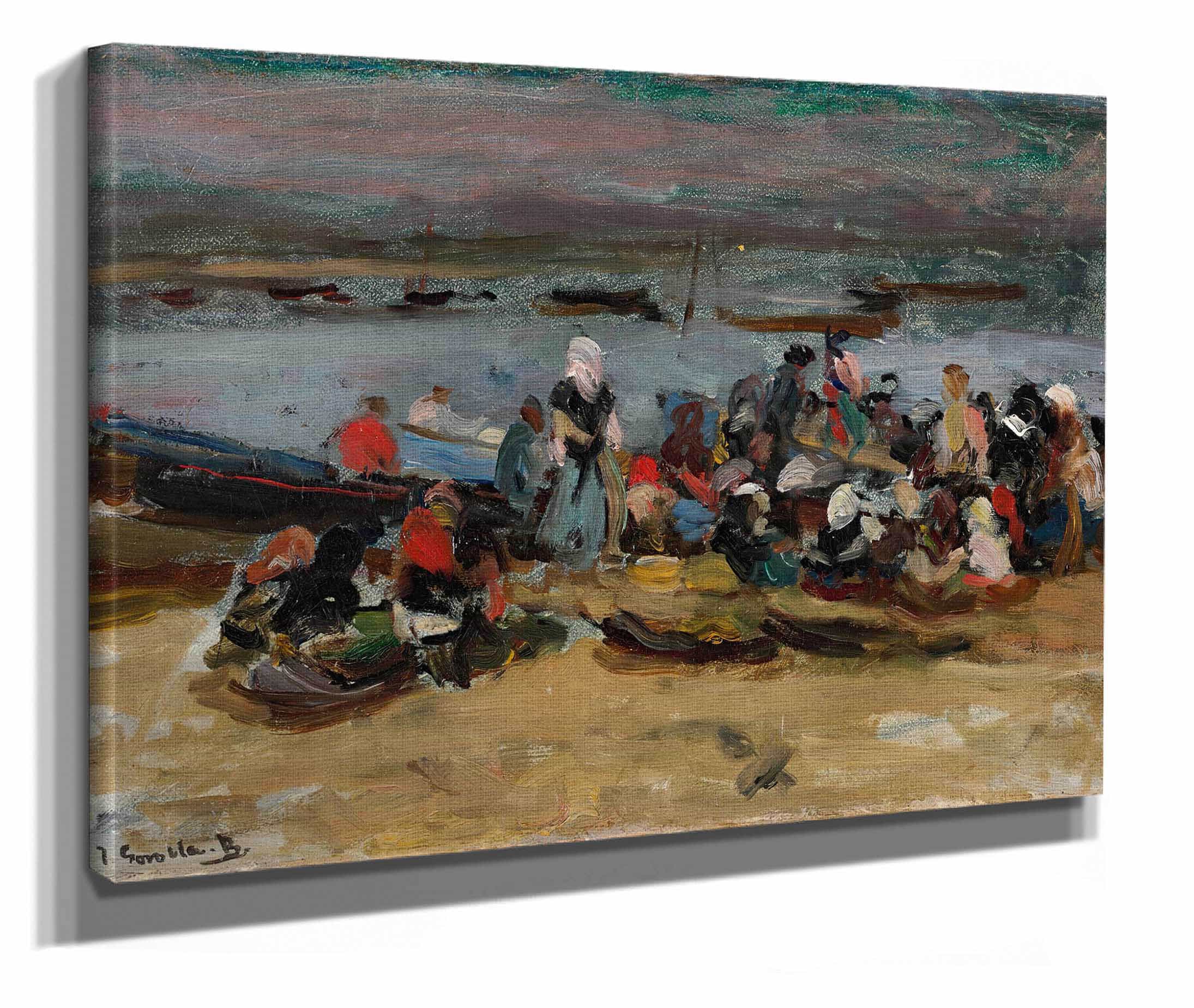 Ria De Asturias Las Carboneras At The Estuary Asturias by Joaquin Sorolla