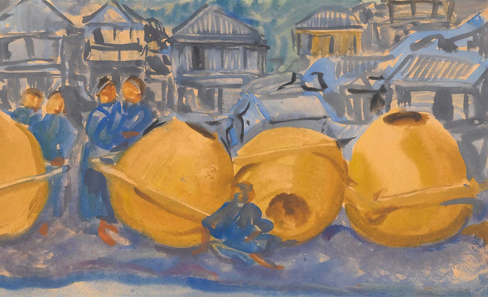 Rice Pots By Alexander Evgenievich Yakovlev