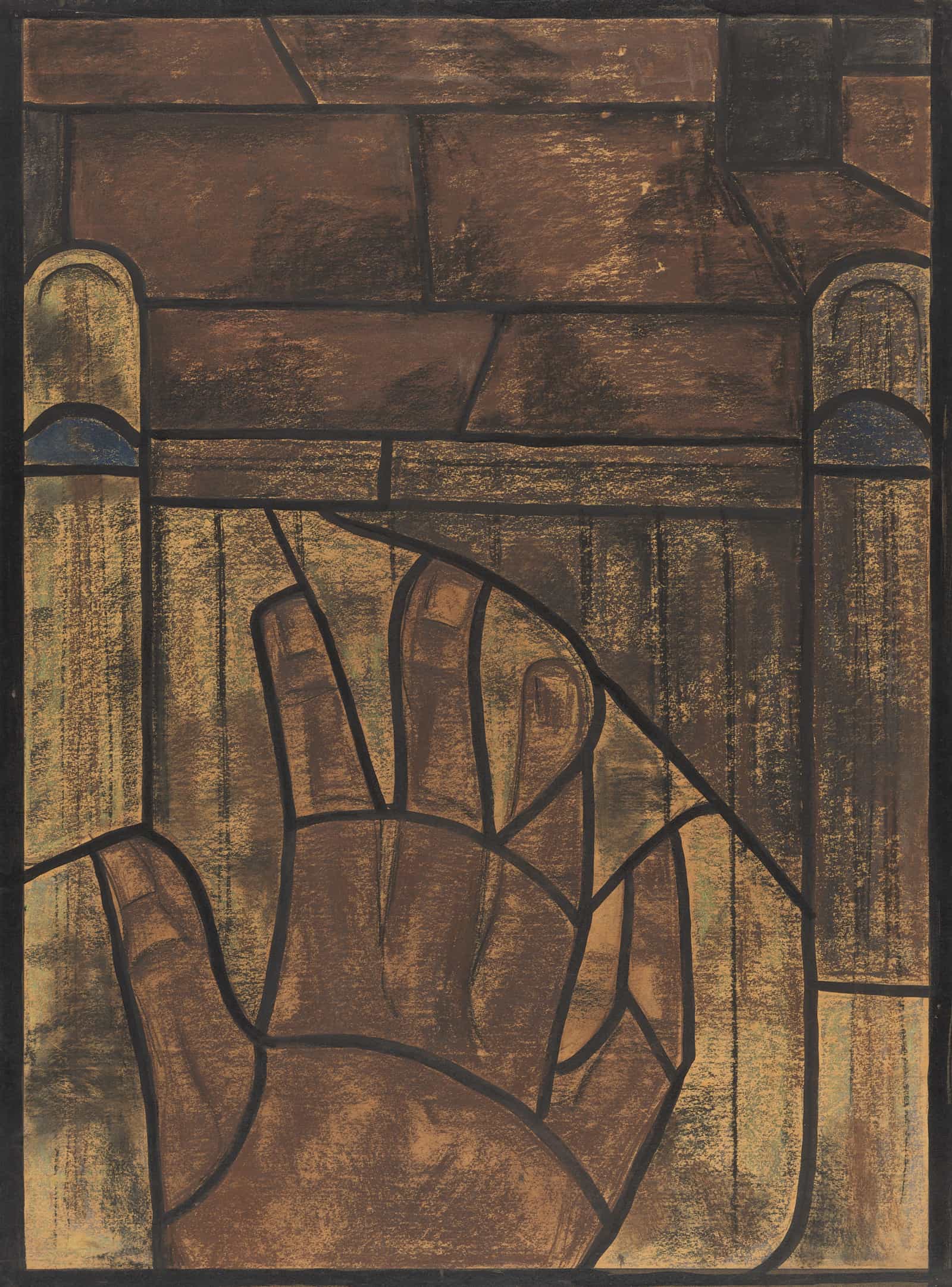 Ontwerp Voor Raam In Het Noordertransept In De Dom Te Utrecht by Richard Nicolaus Roland Holst Fine Art Print