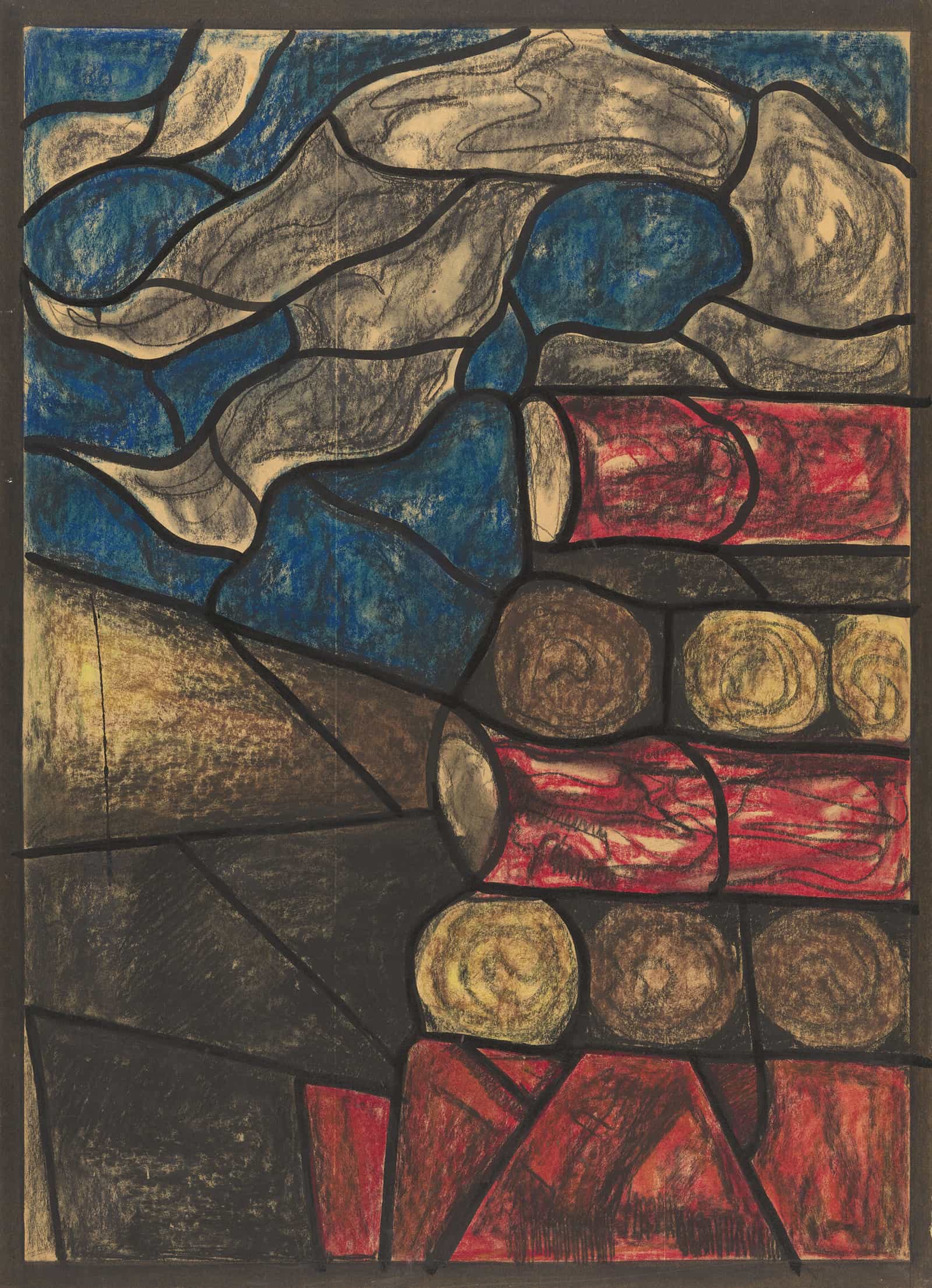 Ontwerp Voor Raam In Het Noordertransept In De Dom Te Utrecht by Richard Nicolaus Roland Holst Fine Art Print