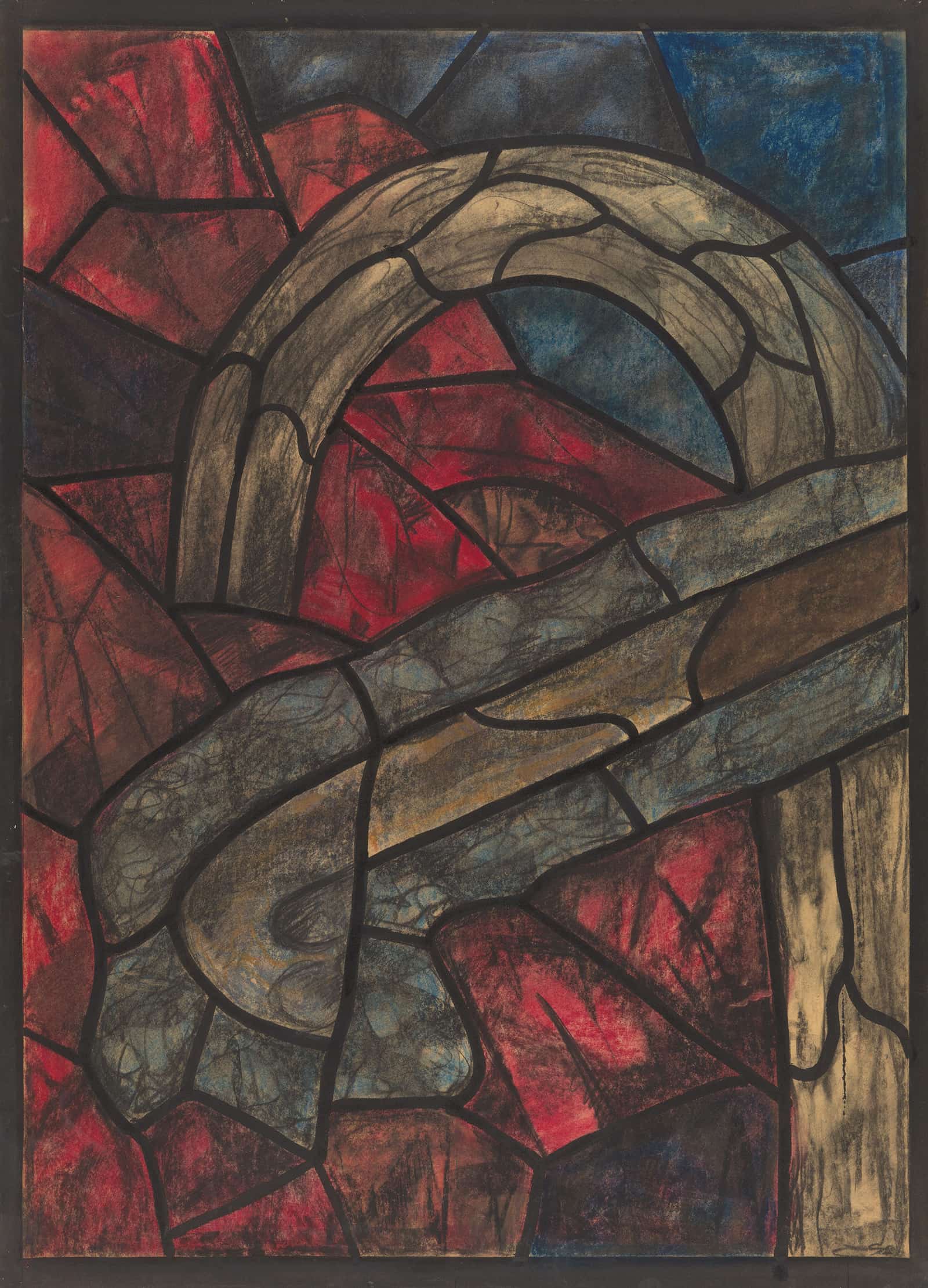 Ontwerp Voor Raam In Het Noordertransept In De Dom Te Utrecht by Richard Nicolaus Roland Holst Fine Art Print