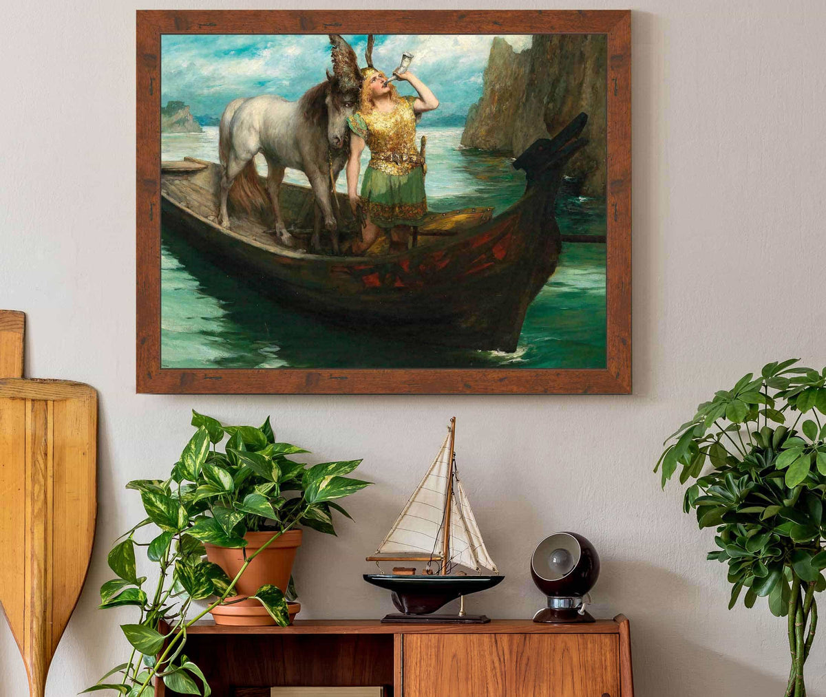 Richard Wagner Gotterdammerung Act I Siegfrieds Rhine Journey by Ferdinand Leeke