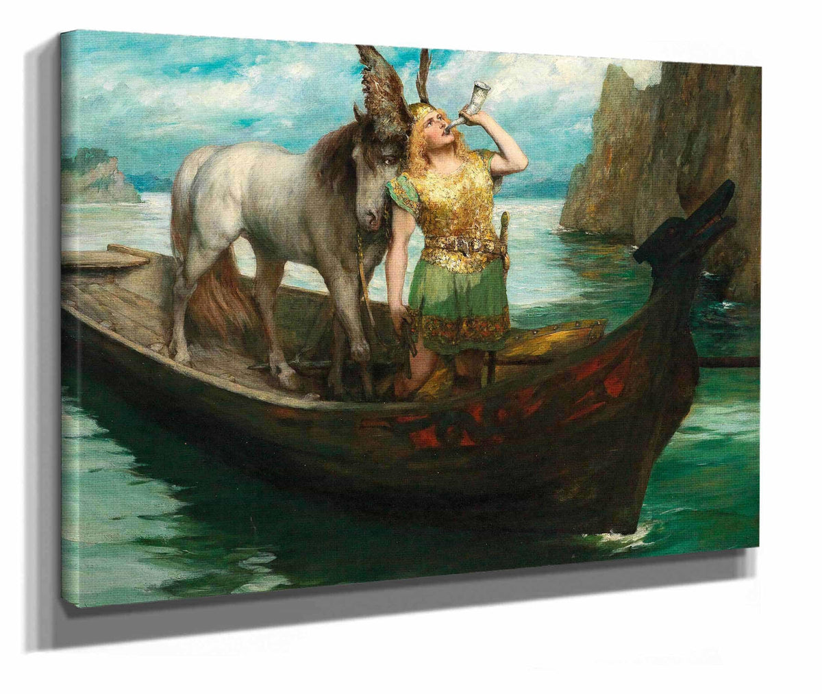 Richard Wagner Gotterdammerung Act I Siegfrieds Rhine Journey by Ferdinand Leeke