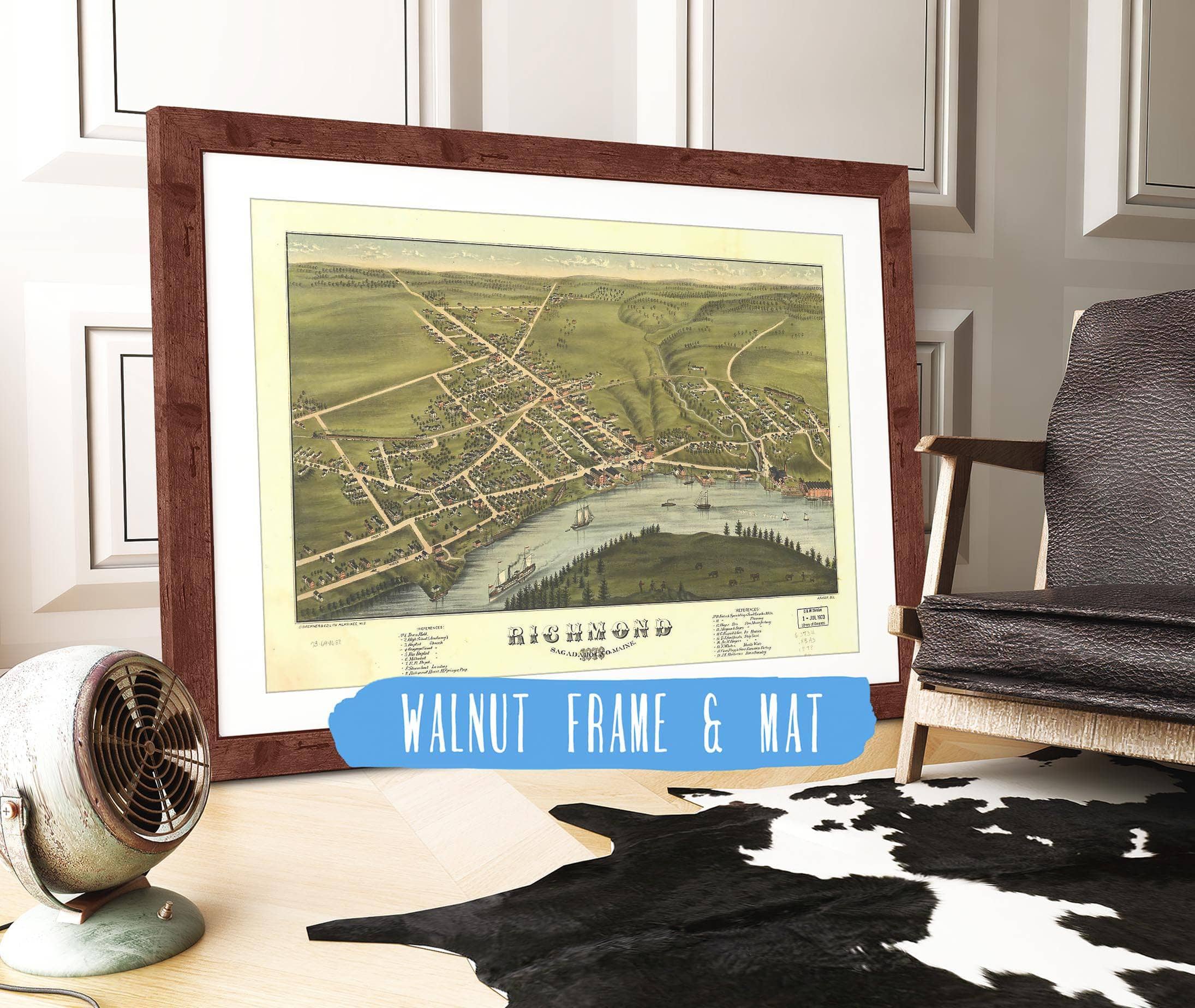 Richmond Sagadahoc Co Maine 1878 State of Maine