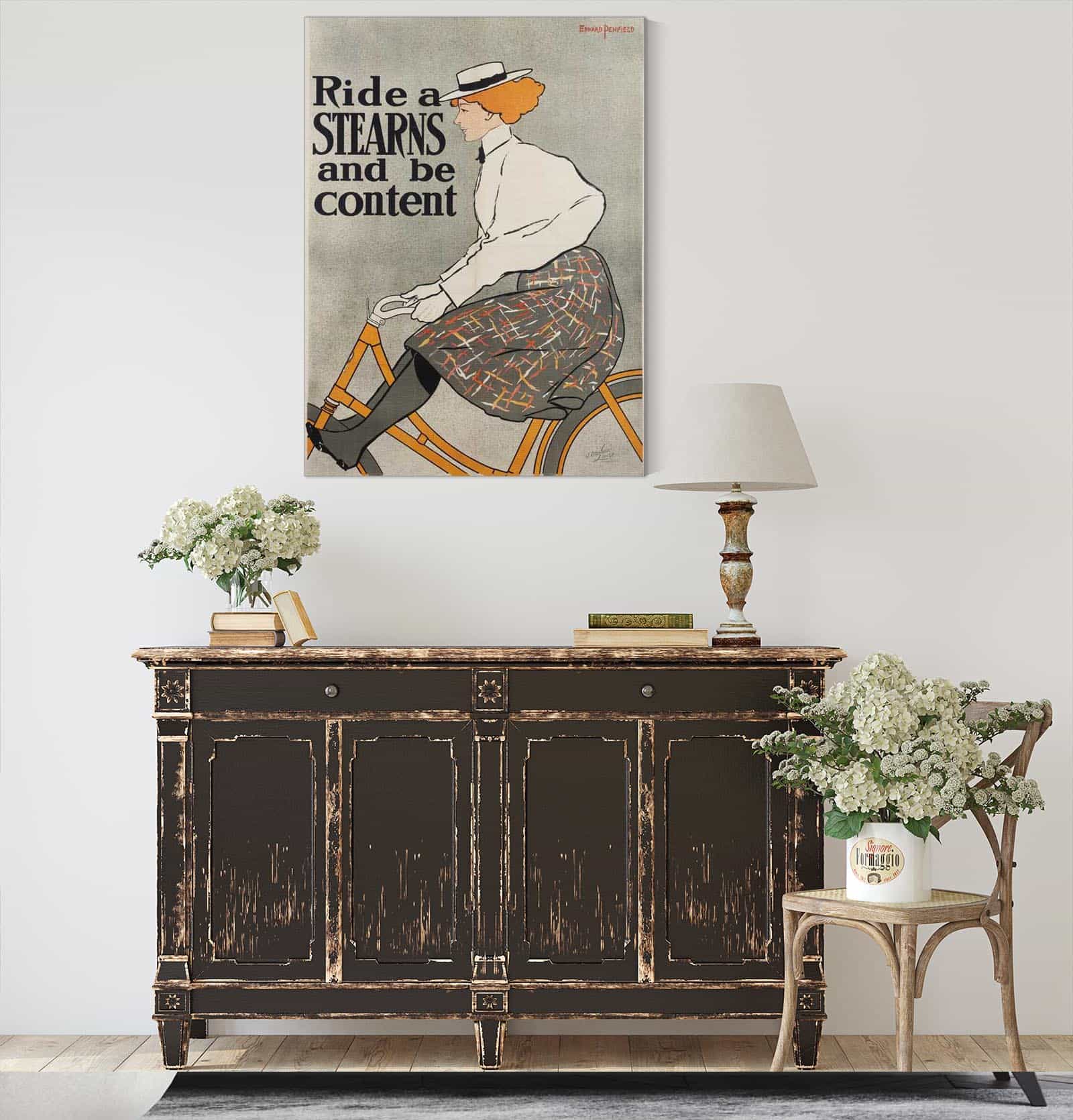 Ride A Stearn And Be Content by Edward Penfield