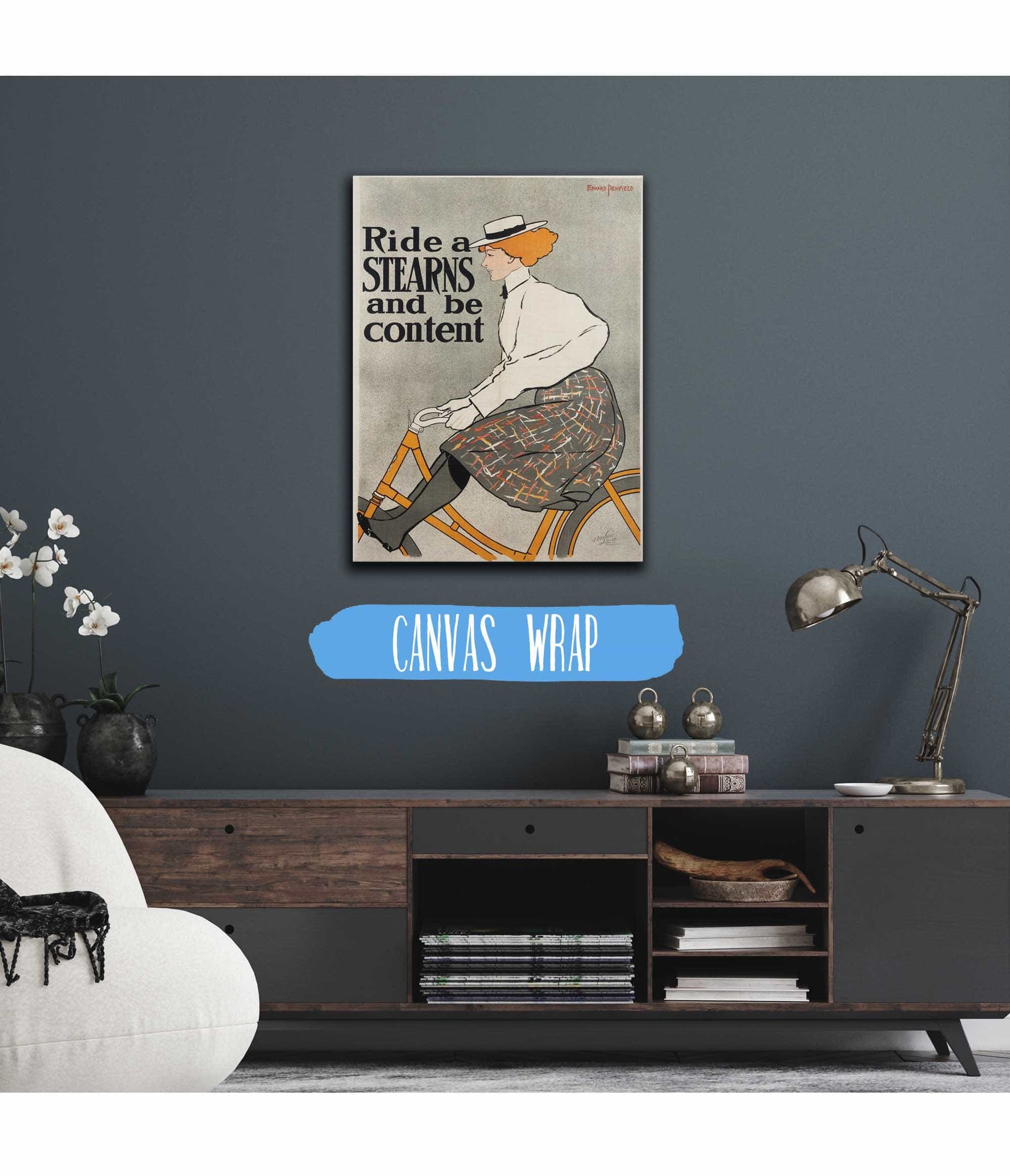 Ride A Stearn And Be Content by Edward Penfield
