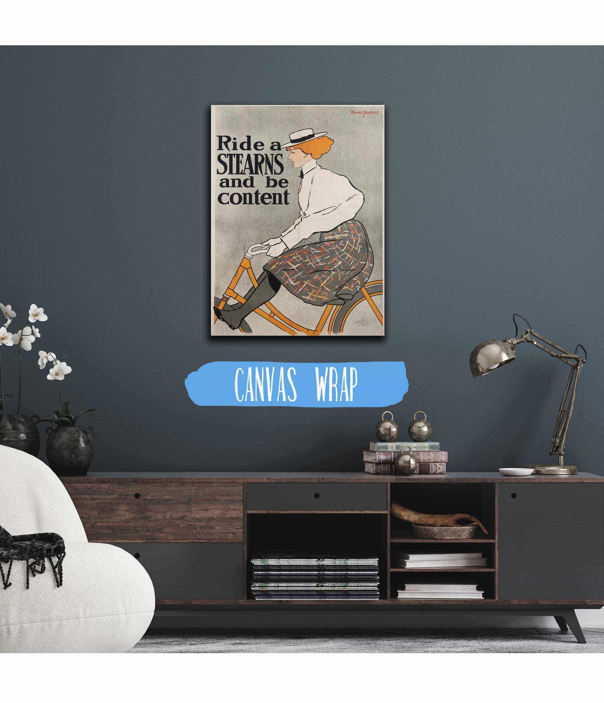 Ride A Stearn And Be Content by Edward Penfield