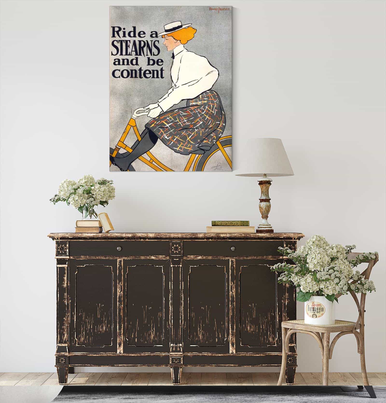 Ride A Stearns & Be Content by Edward Penfield