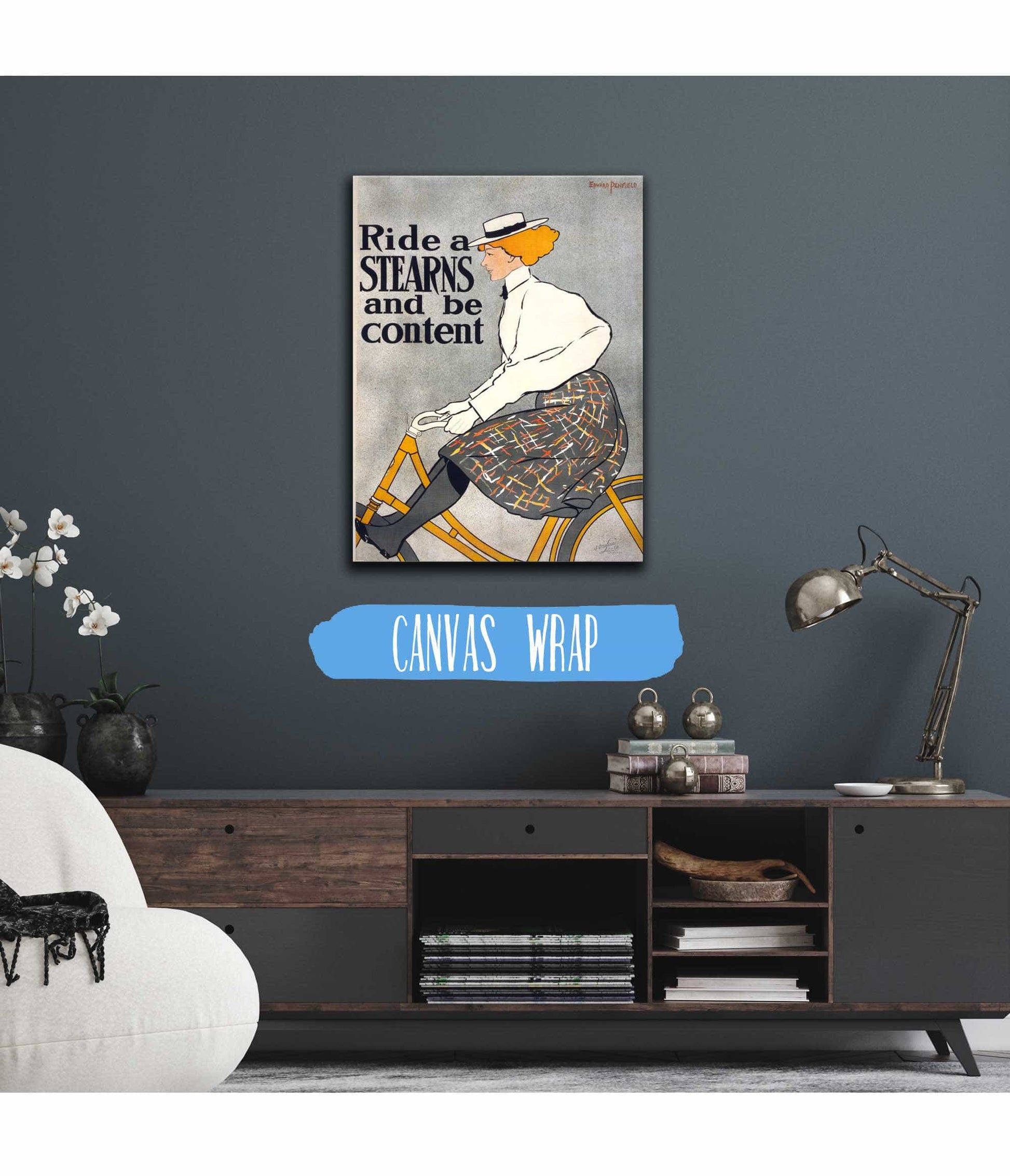 Ride A Stearns & Be Content by Edward Penfield