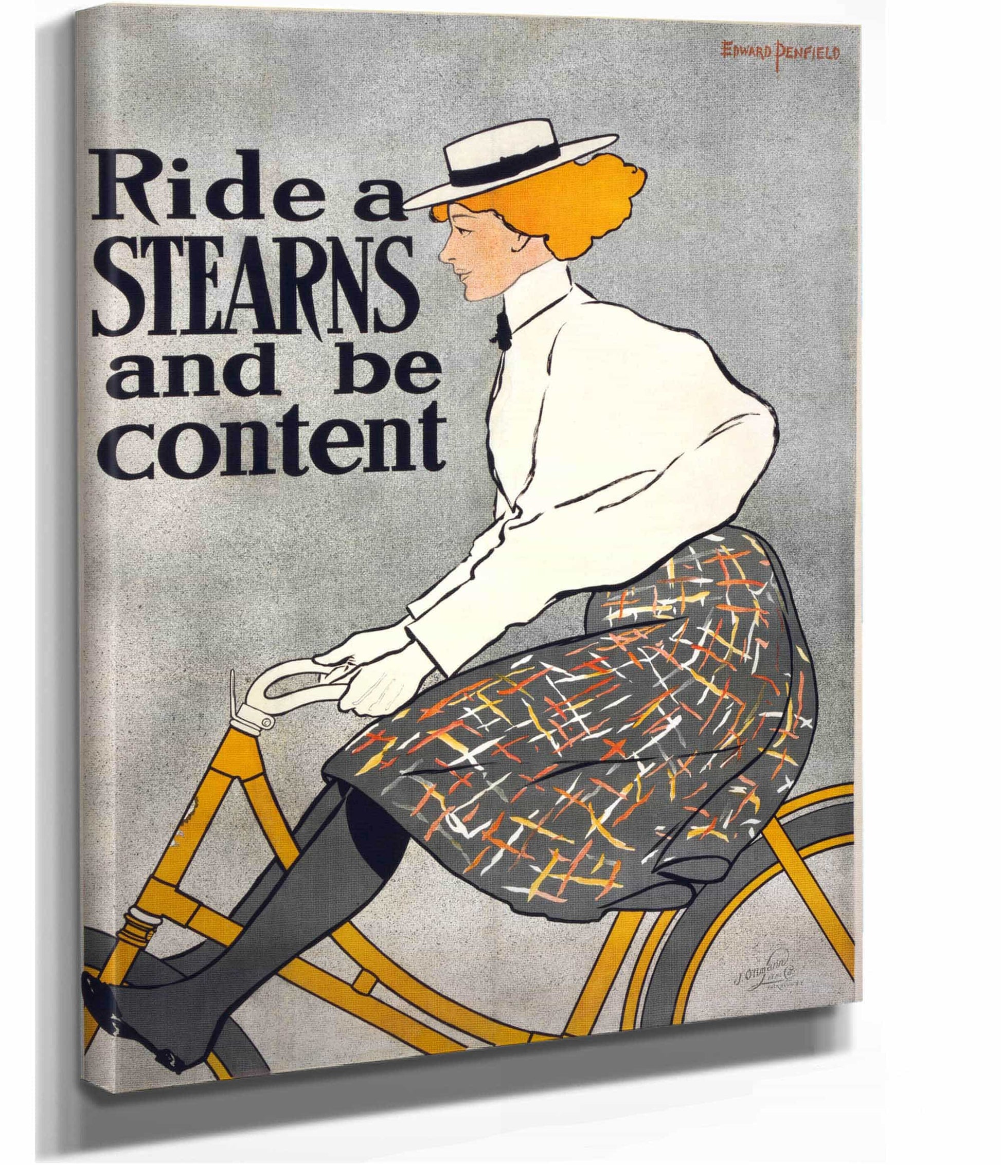 Ride A Stearns & Be Content by Edward Penfield
