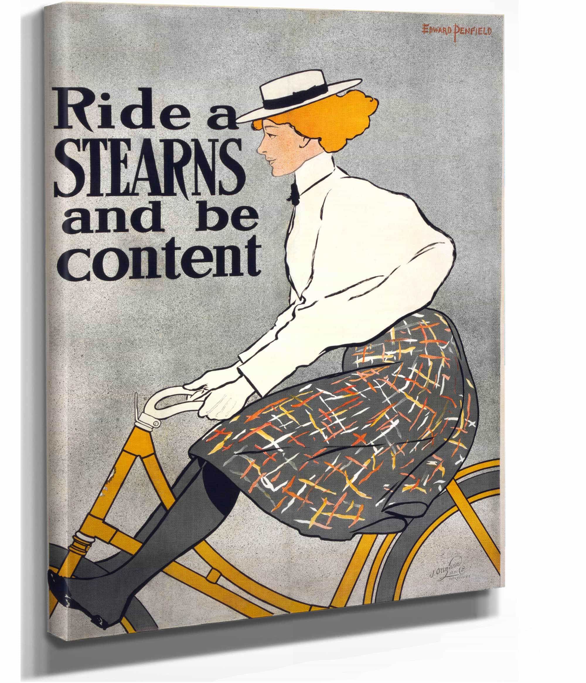 Ride A Stearns & Be Content by Edward Penfield