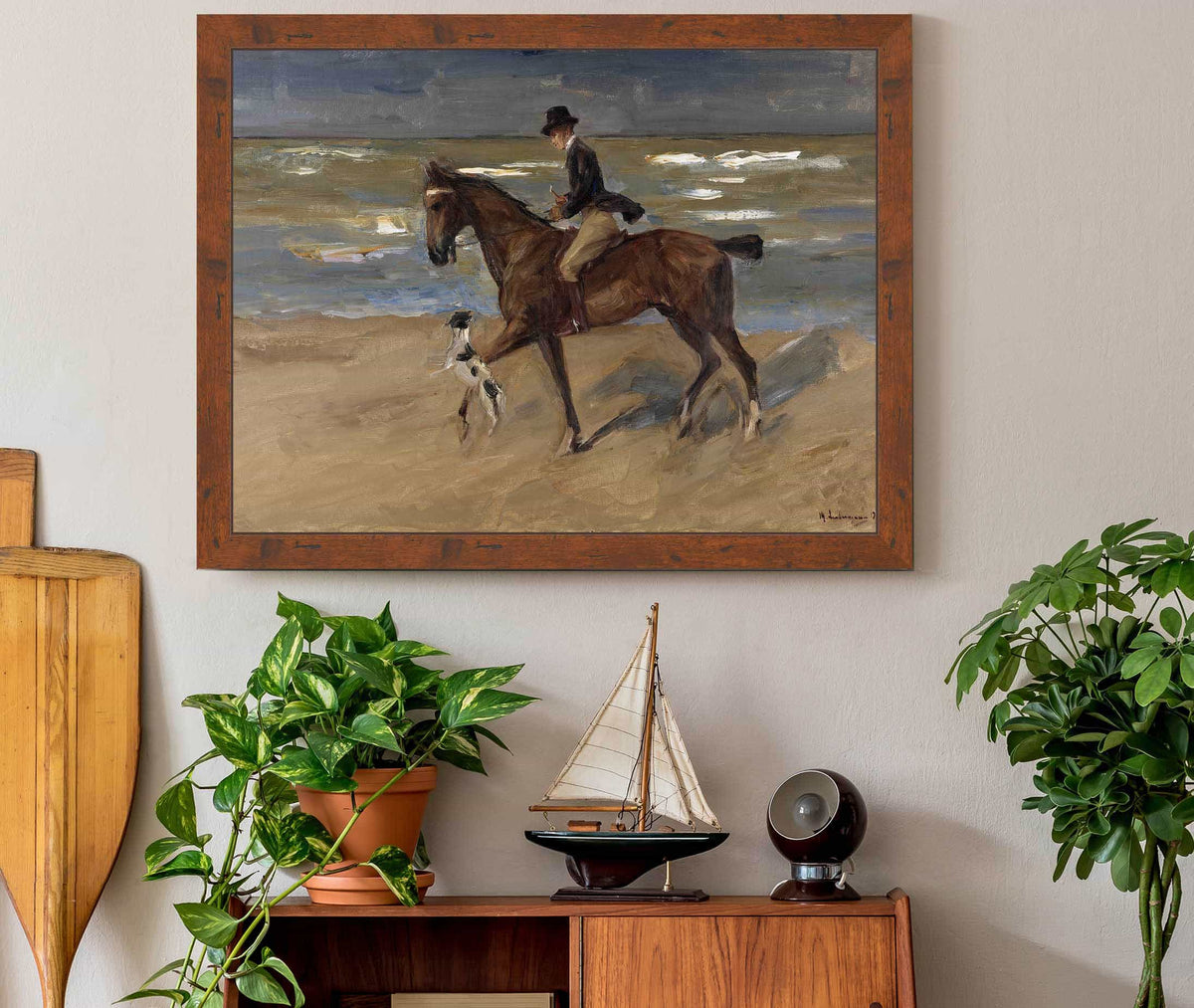 Rider On The Beach by Max Liebermann