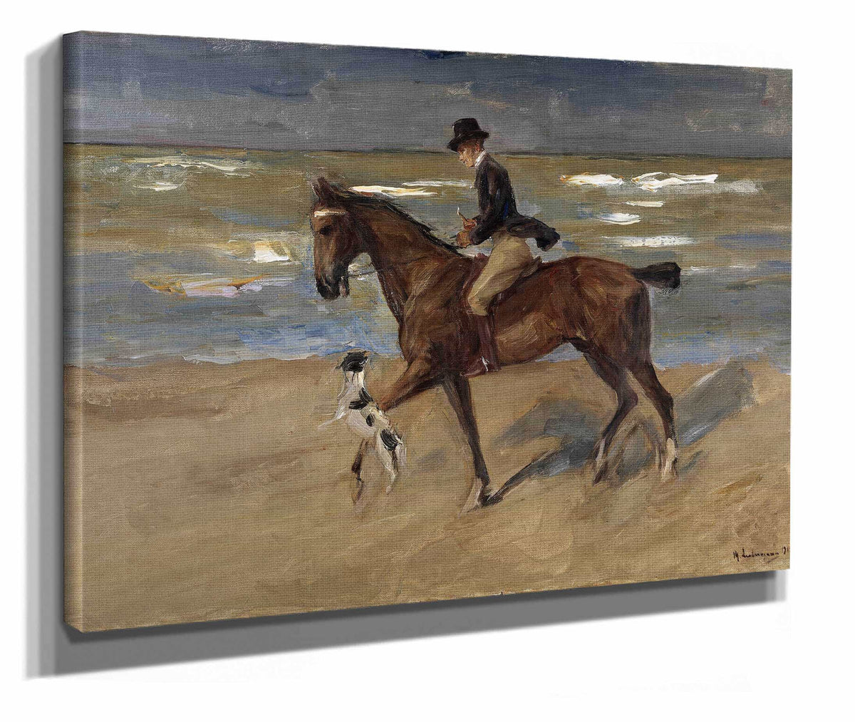 Rider On The Beach by Max Liebermann