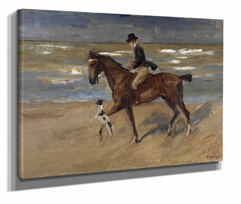 Rider On The Beach by Max Liebermann