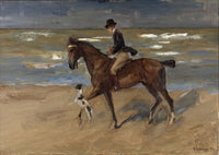 Rider On The Beach by Max Liebermann
