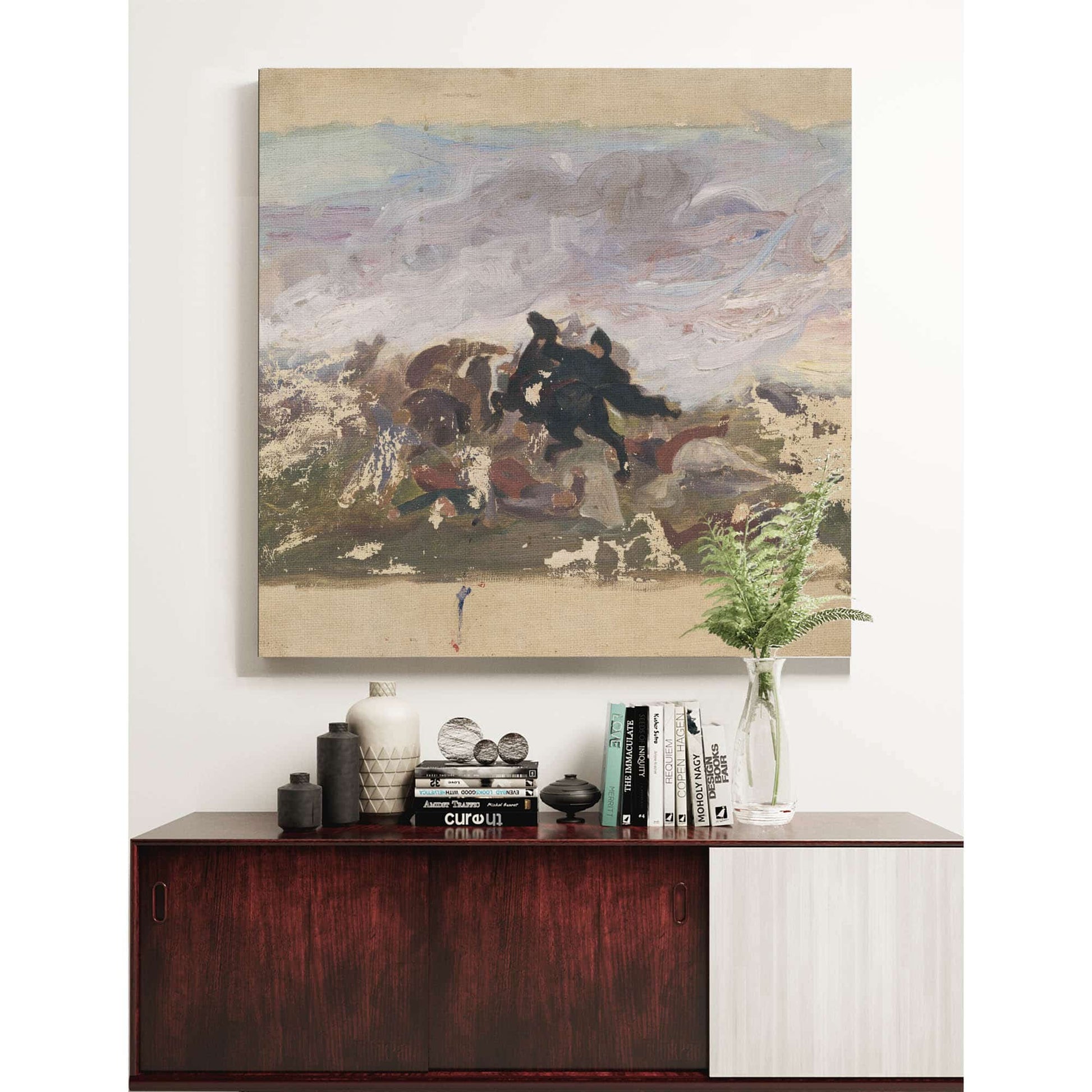 Riders On Horseback by Jozef Hanula