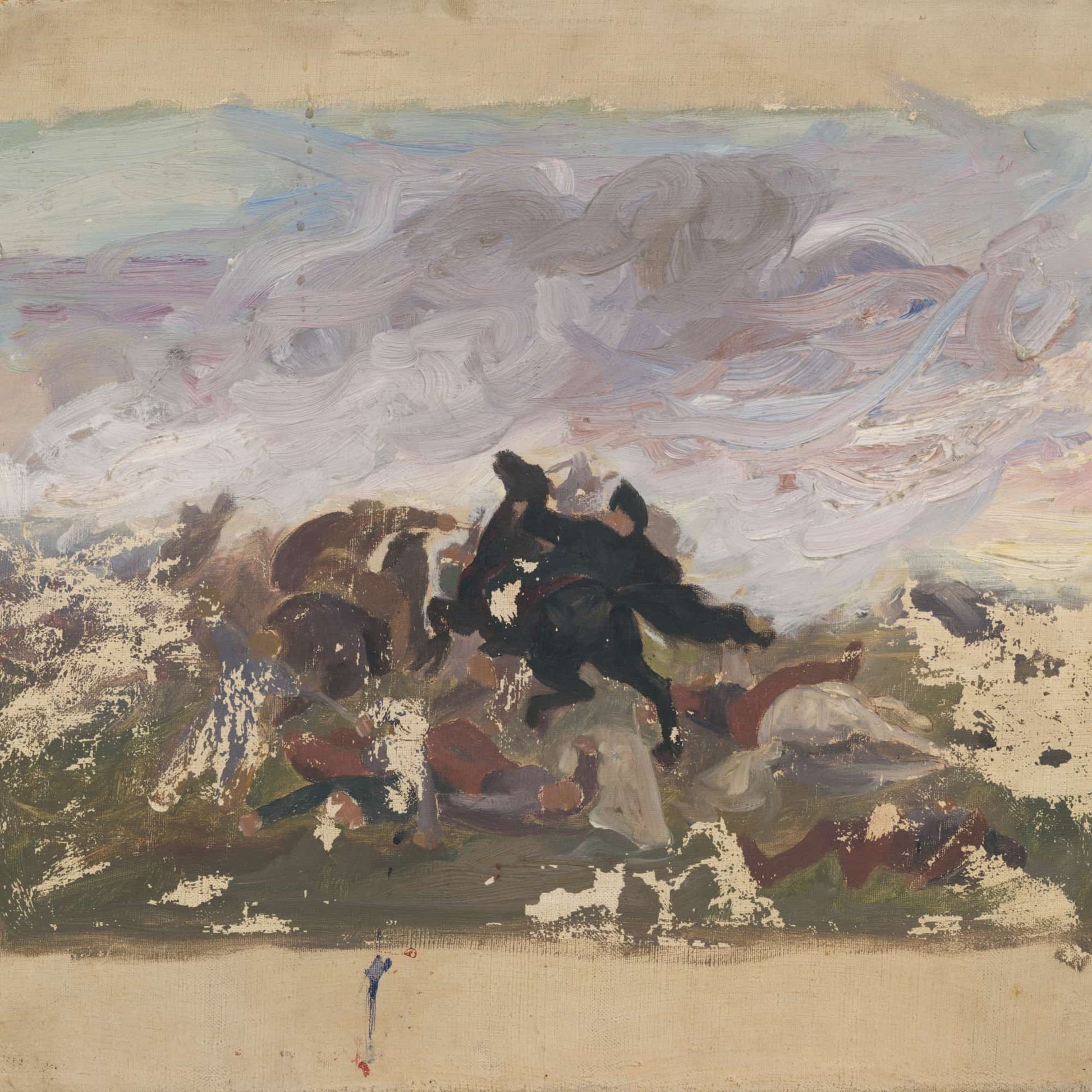 Riders On Horseback by Jozef Hanula
