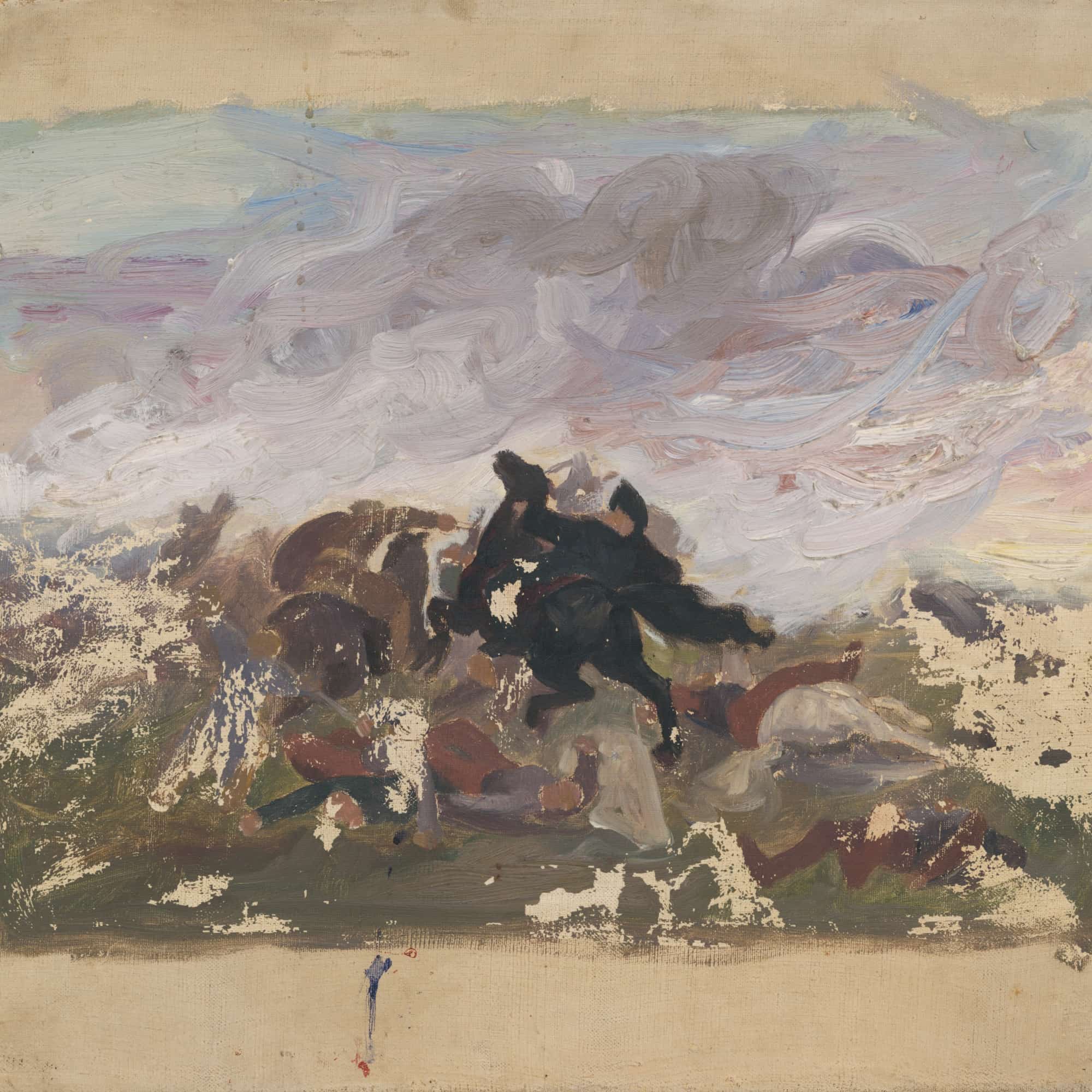 Riders On Horseback by Jozef Hanula