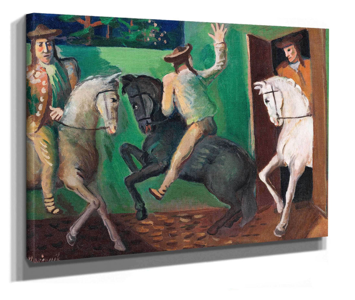 Riders On Horses by Cyprian Majernik