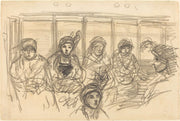 Riders On The Metro by Theophile Alexandre Steinlen