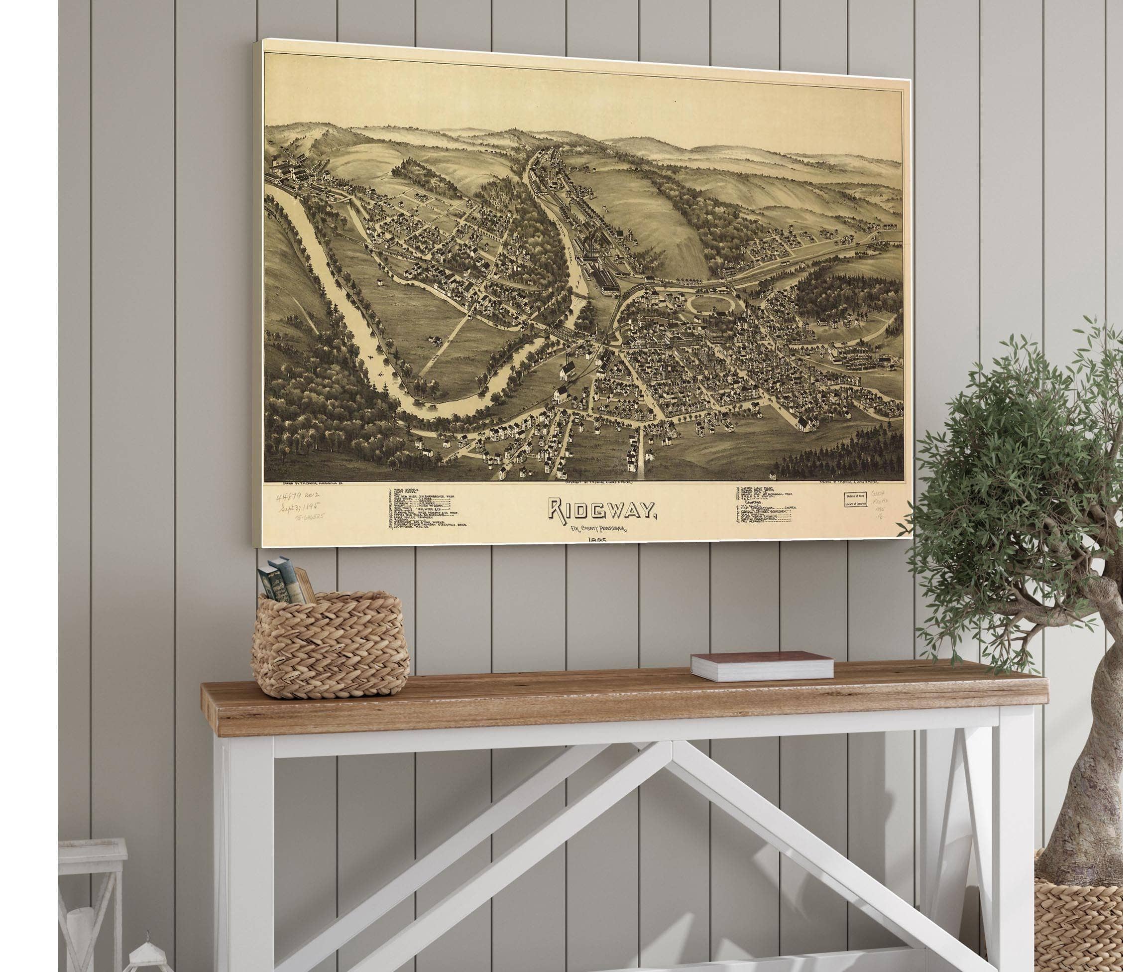 Ridgway Elk County Pennsylvania 1895  State Of Pennsylvania