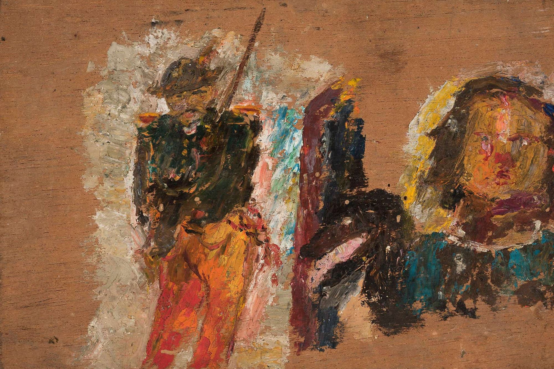 Rifleman And Head by Tadeusz Makowski