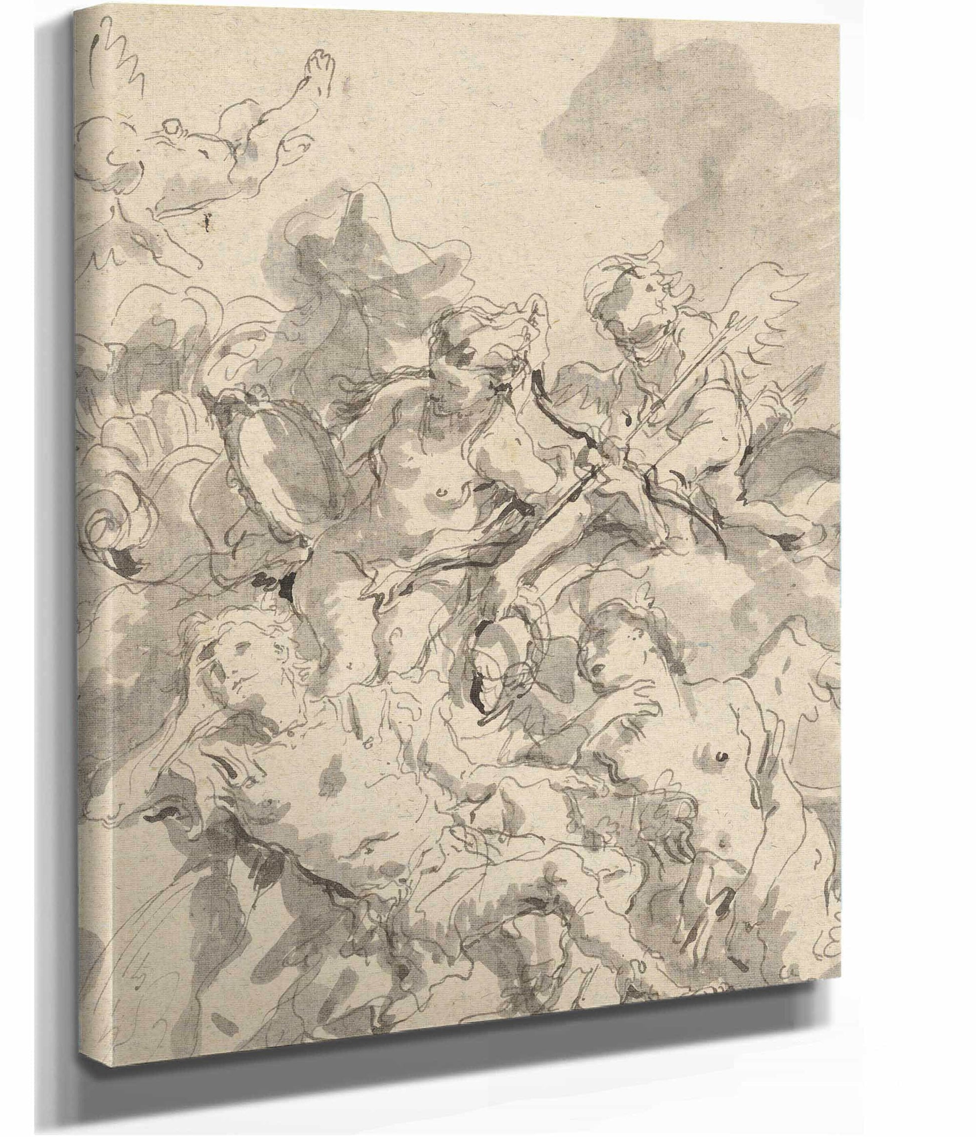 Rinaldo Enchanted By Armida Mid Th Late Th Century by Giovanni Domenico Tiepolo