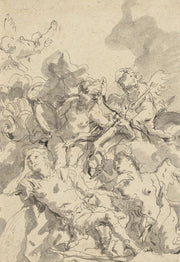Rinaldo Enchanted By Armida Mid Th Late Th Century by Giovanni Domenico Tiepolo