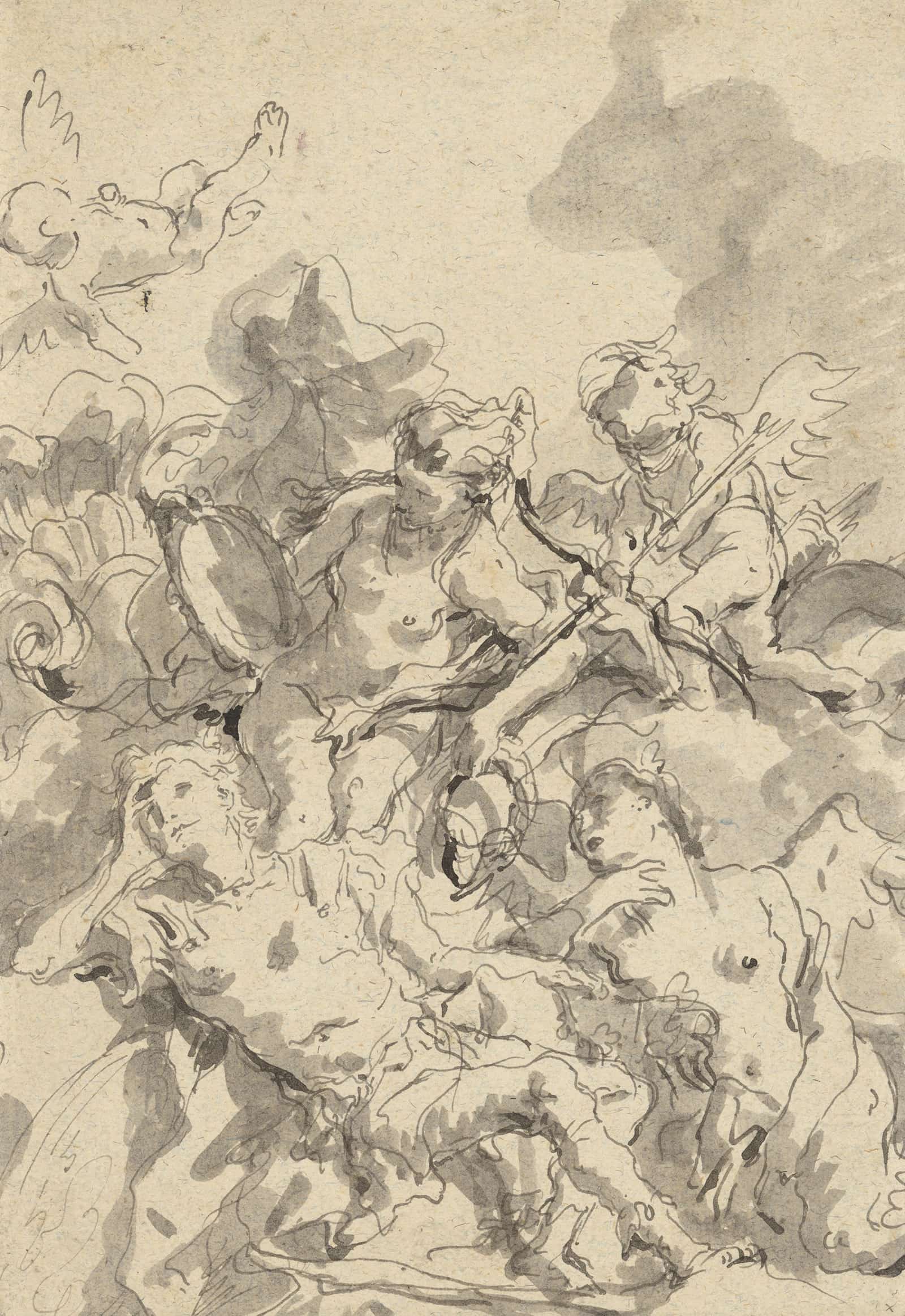 Rinaldo Enchanted By Armida Mid Th Late Th Century by Giovanni Domenico Tiepolo
