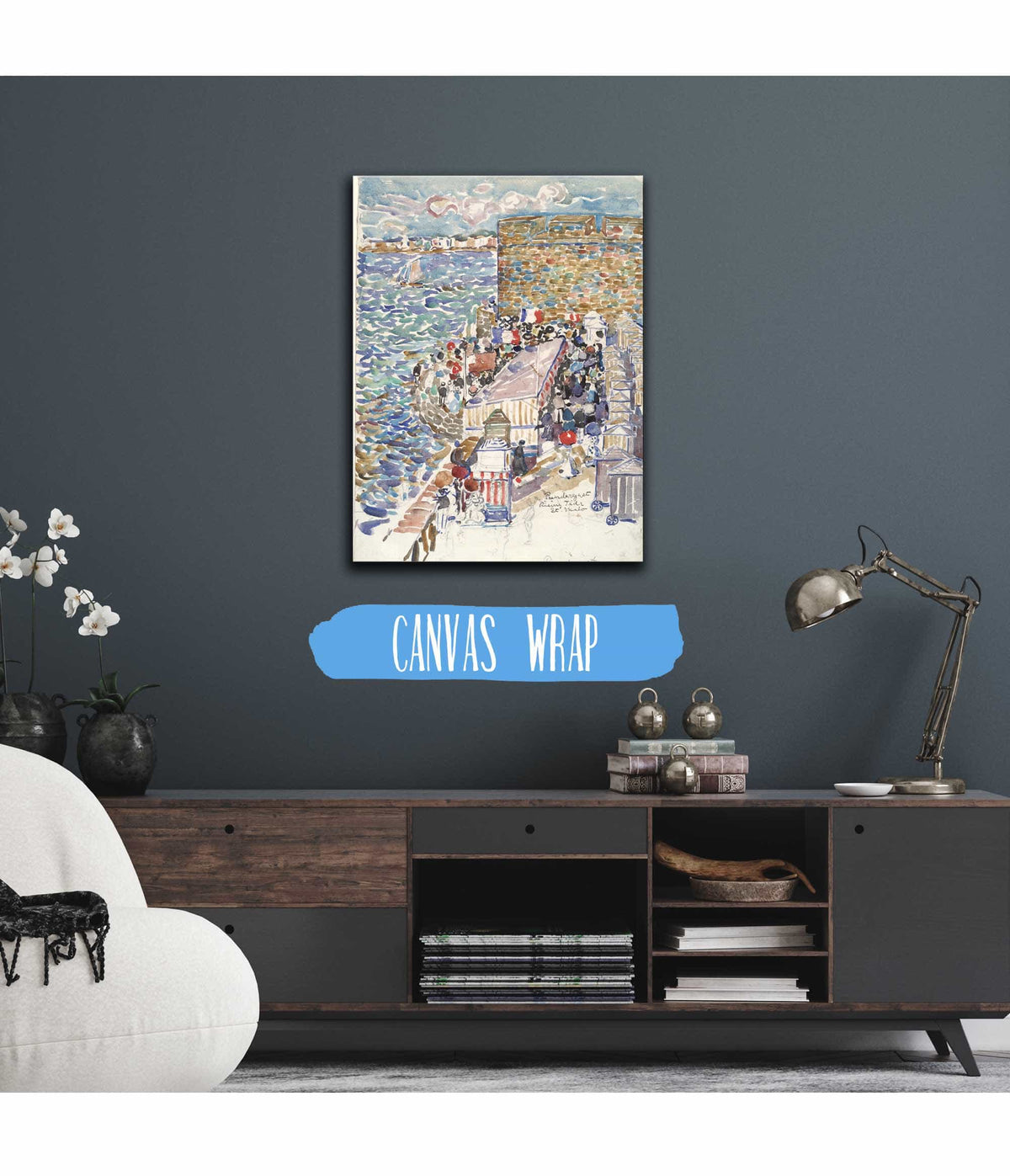 Rising Tide St Malo   by Maurice Prendergast