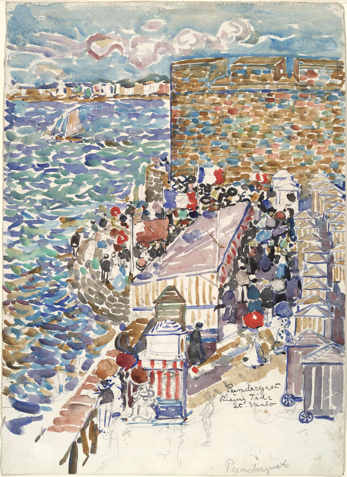 Rising Tide St Malo   by Maurice Prendergast