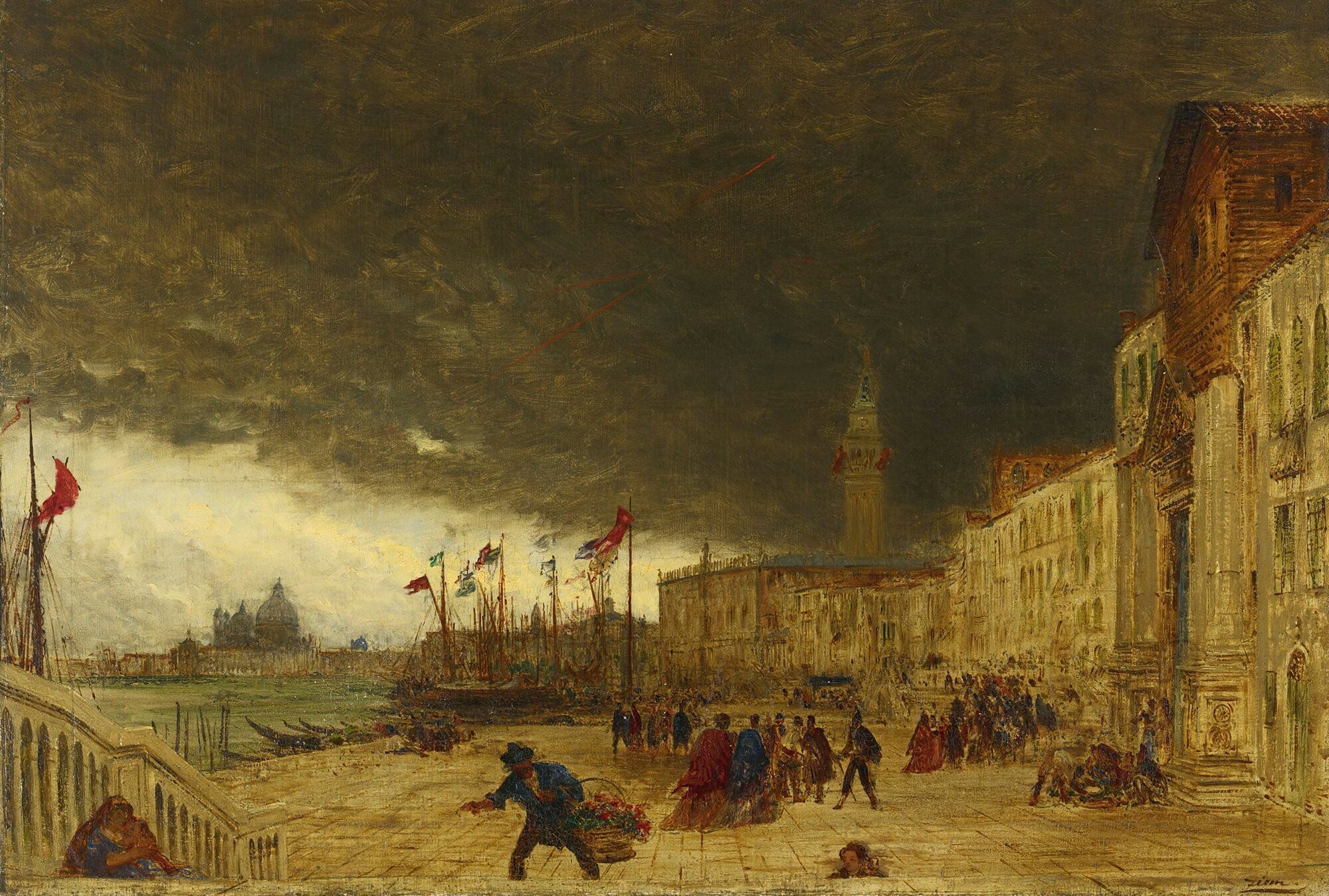 Riva Degli Schiavoni by Felix Ziem