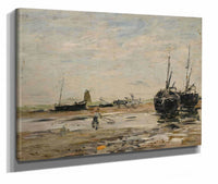 Rivage De Berk Maree Basse by Eugene Boudin