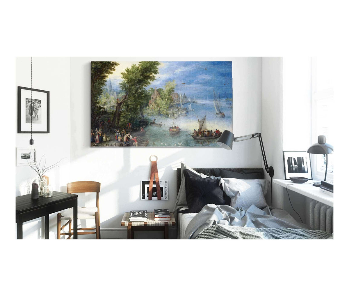 River Landscape by Jan Brueghel The Elder