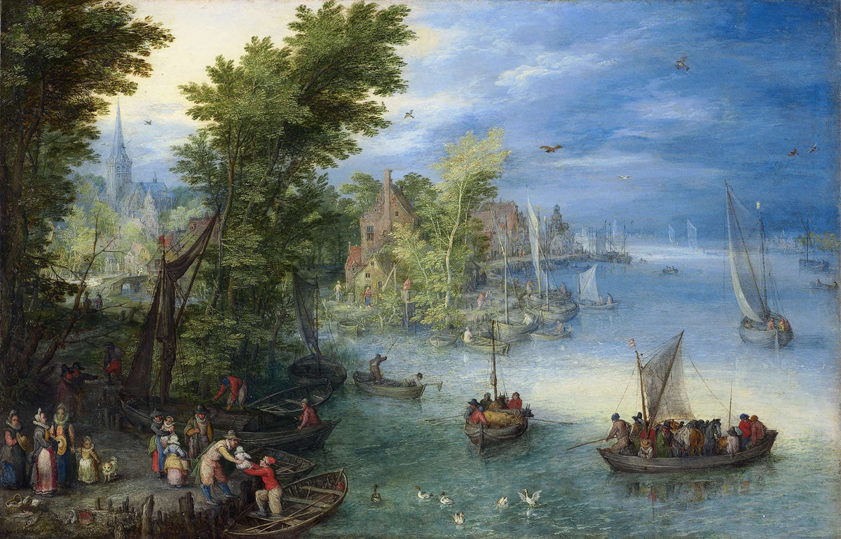 River Landscape by Jan Brueghel The Elder