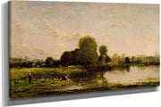 Riverbank With Fowl by Charles Francois Daubigny