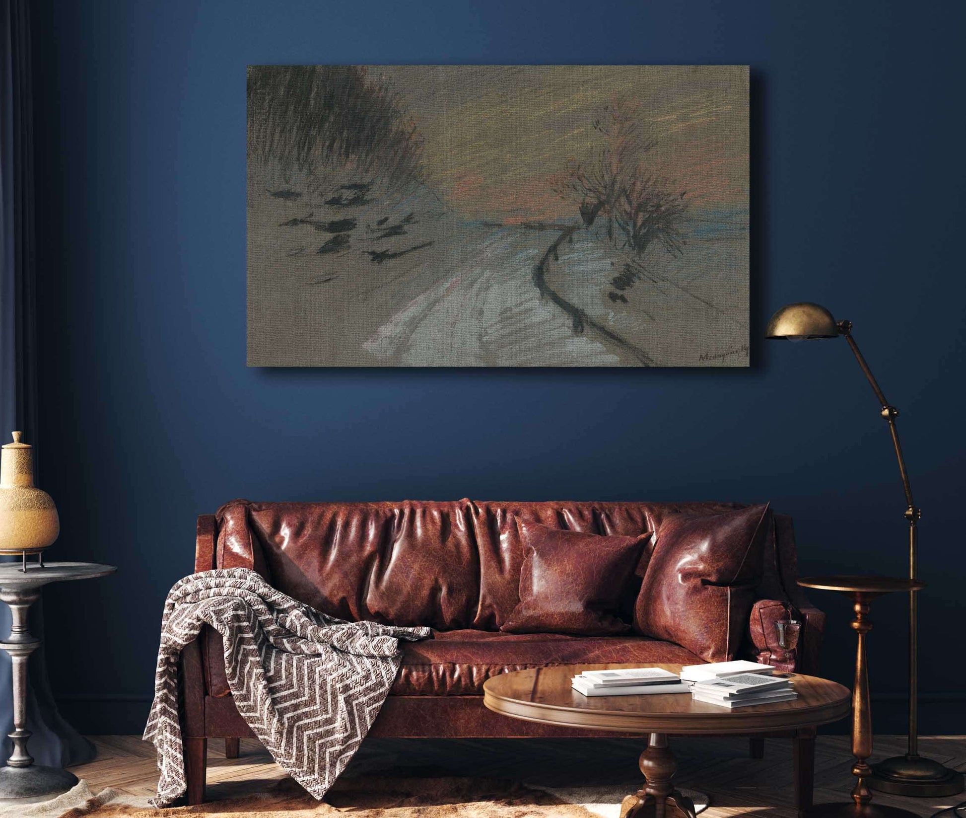 Road In Winter   by Ladislav Mednyanszky