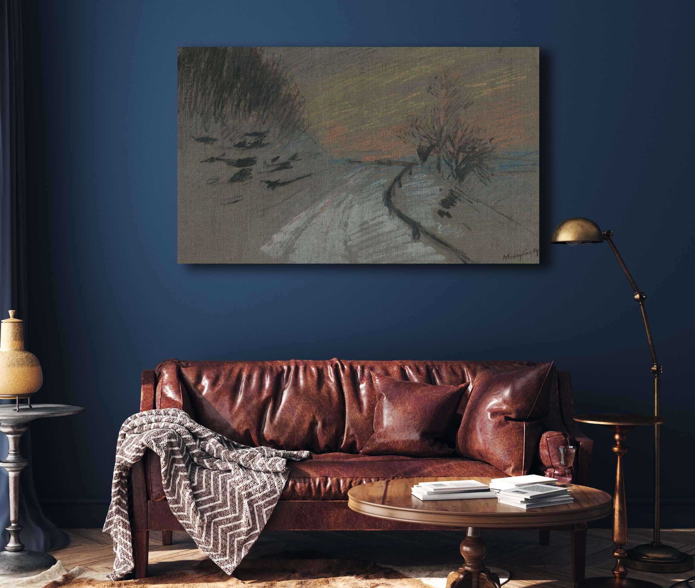 Road In Winter   by Ladislav Mednyanszky