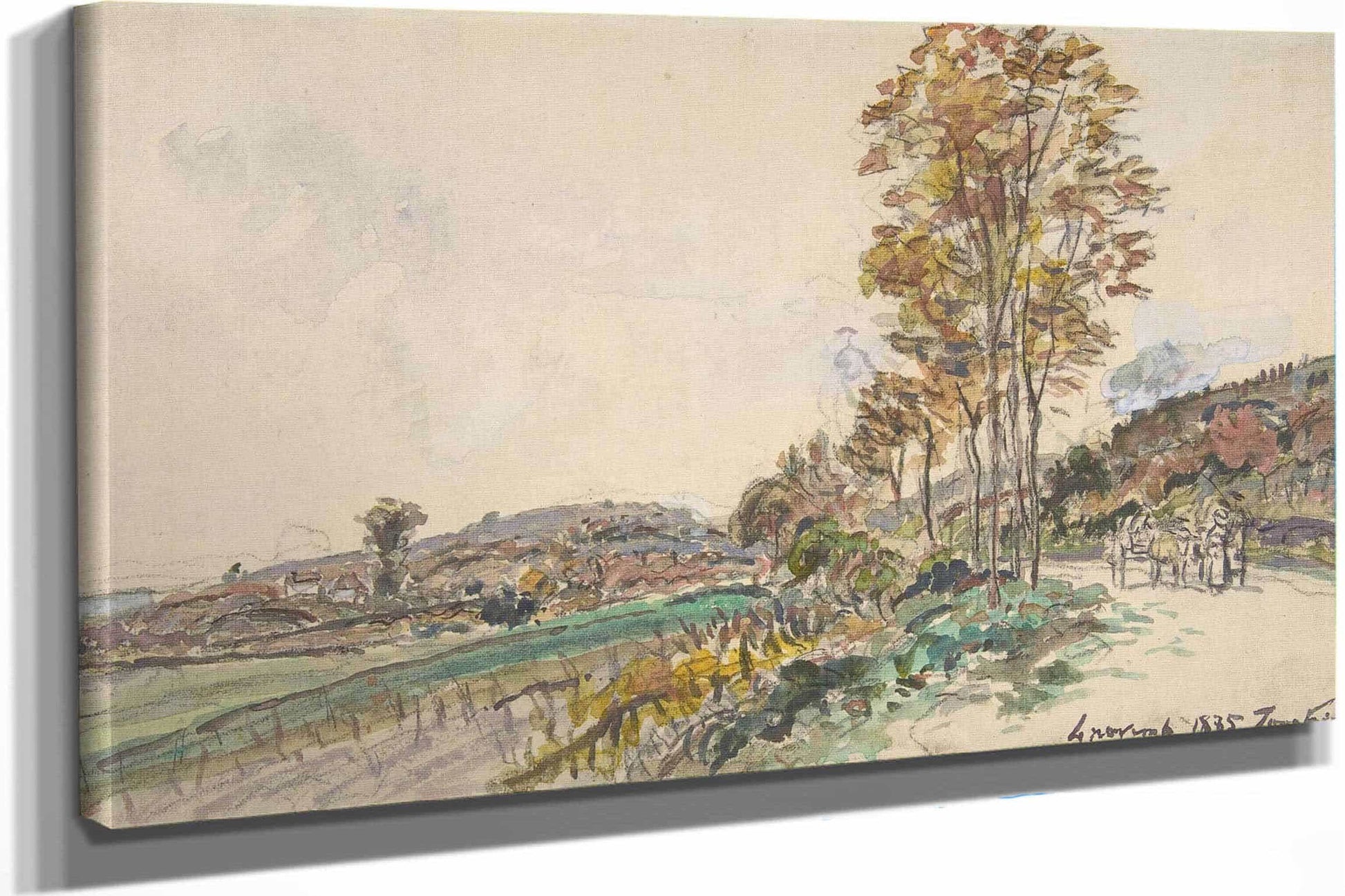 Road Near La Cote Saint Andre by Johan Barthold Jongkind